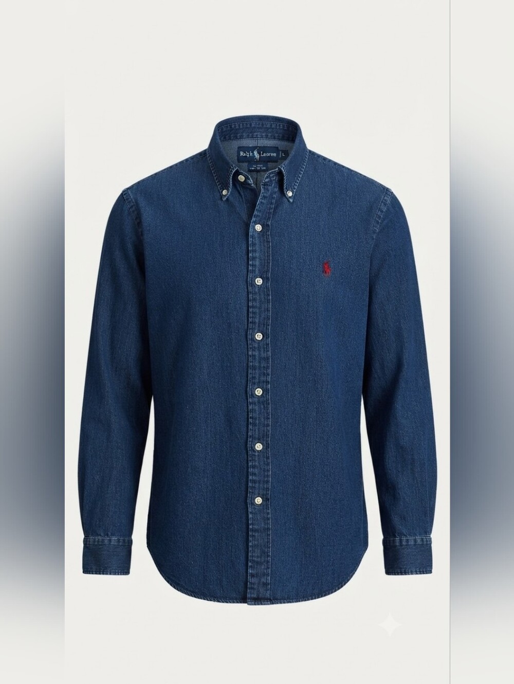 Vintage Ralph Lauren "Blaire" Denim Button Down Shirt Sz L